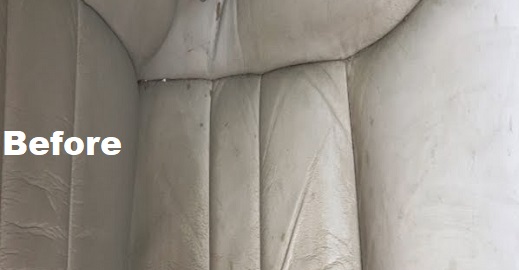 Leather coat before