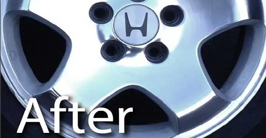 Premium wheel coating after