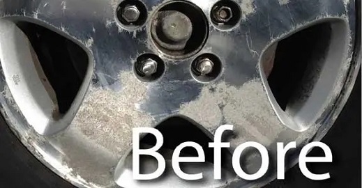Premium wheel coating before